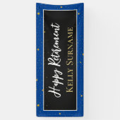 Viering! Happy-pensioneringsbanner Spandoek (Verticaal)