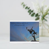 Viering in het strand van Narragansett Uitnodiging Briefkaart (Staand voorkant)