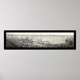 Viering in St. Louis Foto 1907 Poster