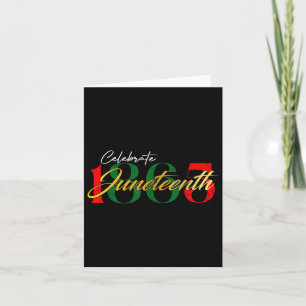 Viering Juneteenth 1865 Black Freedom Black Hist Kaart