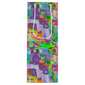 Viering - kleurrijk wijn cadeautas (Voorkant)