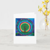 Viering Mandala Briefkaart (Gele Bloem)