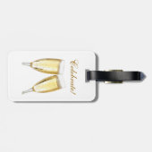 Viering met Bagagelabel van Champagne (Achterkant horizontaal)