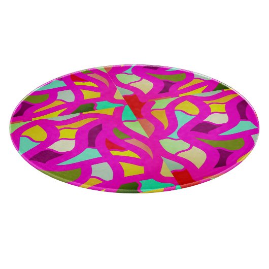 Viering met een roze mozaïekvormig ontwerp snijplank (Hoek)