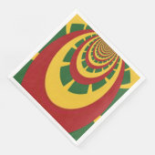 Viering met kleuren rood gouden groen servet (Hoek)