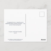 Viering mijlpaal Bedankt voor uw inzet Briefkaart (Achterkant)