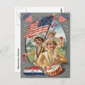  viering op 4 juli briefkaart (Voorkant / Achterkant)