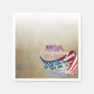 viering USA 250 onafhankelijkheid servet
