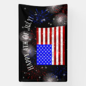 Viering van 4 juli - Vlag van de VS Spandoek (Verticaal)