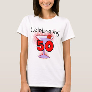 Viering van 50 T-shirts en cadeaus