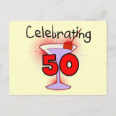 Viering van 50 T-shirts en cadeaus Briefkaart (Voorkant)