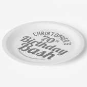 Viering van 70e verjaardag van Borden van Birthday Papieren Bordje (Gekanteld)