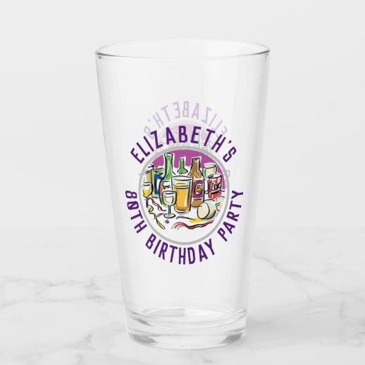 Viering van 80e verjaardag van het dagglas glas (Voorkant)