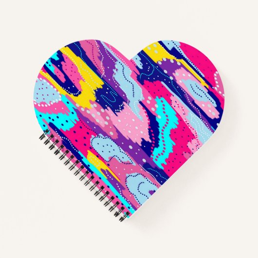 Viering van Abstracte kleurenkunst Notitieboek (Voorkant)