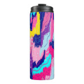 Viering van Abstracte kleurenkunst Thermosbeker (Voorkant)