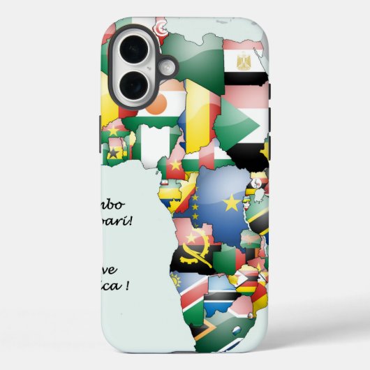 Viering van Afrika in vlagontwerp Case-Mate iPhone Case (Achterkant)