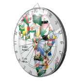 Viering van Afrika in vlagontwerp Dartbord (Voorkant Rechts)