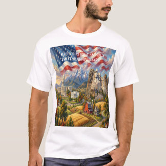 Viering van Amerika's 250-jarig Sesquicentennial T-shirt