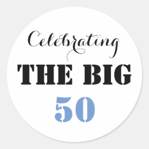 Viering van BIG 50 - Ronde Sticker
