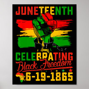 Viering van Black Freedom 1865 Afro-Amerikaans 4 Poster
