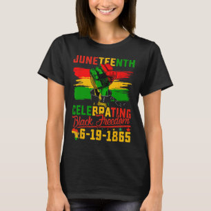 Viering van Black Freedom 1865 Afro-Amerikaans 4 T-shirt