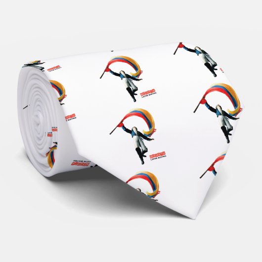 Viering van colombiaans 3 STRETCHED.gif Stropdas (Opgerold)