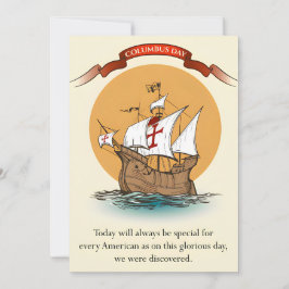 Viering van Columbus dag Kaart