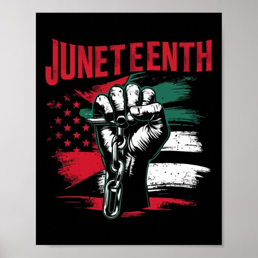 Viering van de 19e zwarte vrijheid Afrikaans Ameri Poster (Voorkant)
