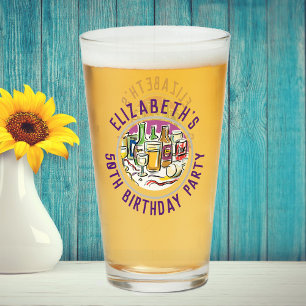 Viering van de 50e verjaardag van de 50e verjaarda glas