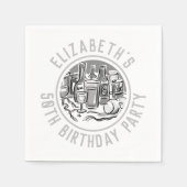 Viering van de 50e verjaardag van de 50e verjaarda servet (Voorkant)