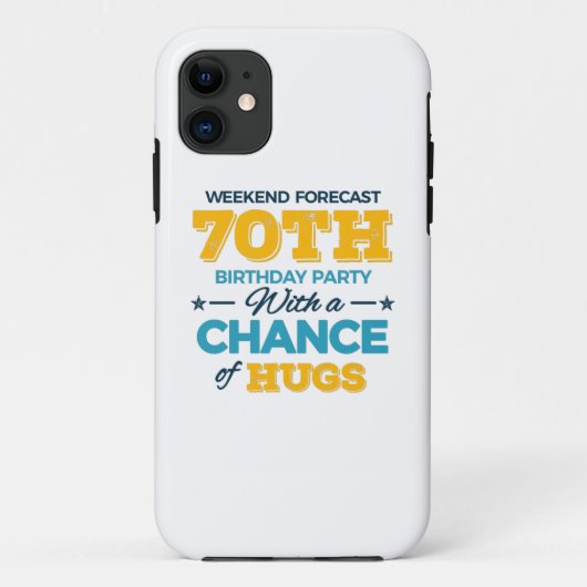 viering van de 70e verjaardag Case-Mate iPhone case (Achterkant)