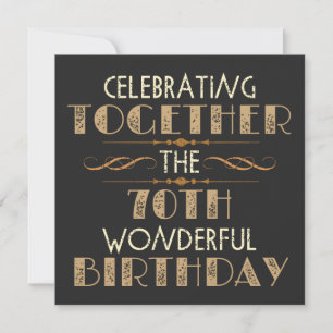 viering van de 70e verjaardag save the date