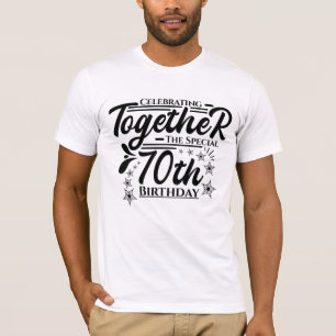 viering van de 70e verjaardag t-shirt