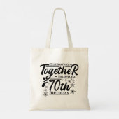viering van de 70e verjaardag tote bag (Achterkant)