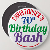 Viering van de 70e verjaardag van de Button van de (Voorkant /achterkant)