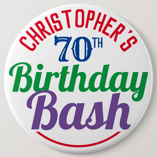 Viering van de 70e verjaardag van de Button van de (Voorkant)