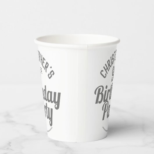 Viering van de 9e verjaardag van papierbekertjes papieren bekers (Rechts)