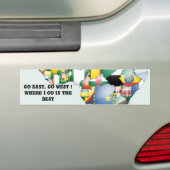 Viering van de Afrikaanse diversiteit: de kleuren Bumpersticker (Op auto)