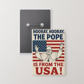 Viering van de Amerikaanse paus - Button (Voorkant / Achterkant)