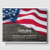 Viering van de Amerikaanse vlag voor het leven Gastenboek (Voorkant)