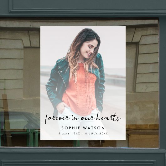 Viering van de begrafenis van de begrafenis Memori Raamsticker