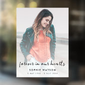 Viering van de begrafenis van de begrafenis Memori Raamsticker