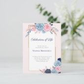 Viering van de begrafenis van de begrafenis van de briefkaart (Staand voorkant)