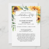 Viering van de begrafenis van de begrafenis van de kaart (Voorkant)