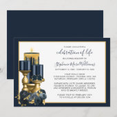 Viering van de begrafenis van de begrafenis van de kaart (Voorkant / Achterkant)