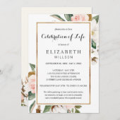 Viering van de begrafenis van de begrafenis van de kaart (Voorkant / Achterkant)