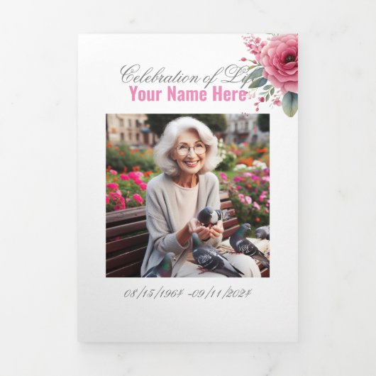 Viering van de begrafenis van de begrafenisherdenk drieluik aankondiging (Cover)