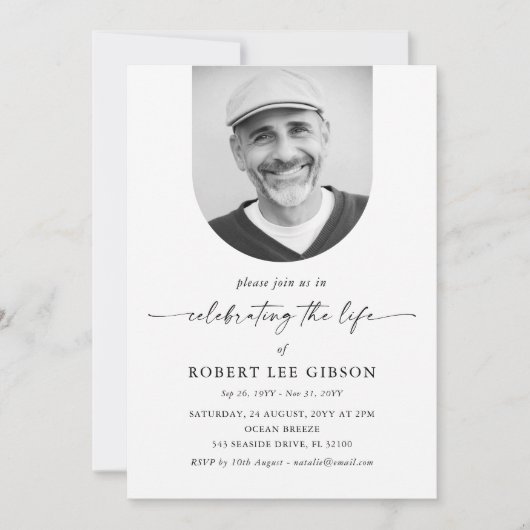 Viering van de begrafenis van de begrafenisherdenk kaart (Voorkant)