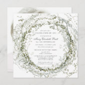 Viering van de begrafenis van de foto van het leve kaart (Voorkant / Achterkant)