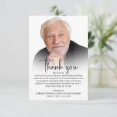 Viering van de begrafenis van de Foto van Life Bedankkaart (Staand voorkant)